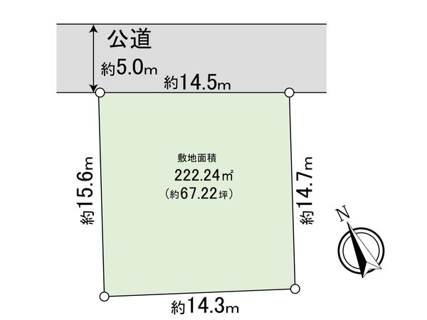 鎌倉市西鎌倉4丁目 土地 区画図 鎌倉市西鎌倉4丁目 土地 区画図