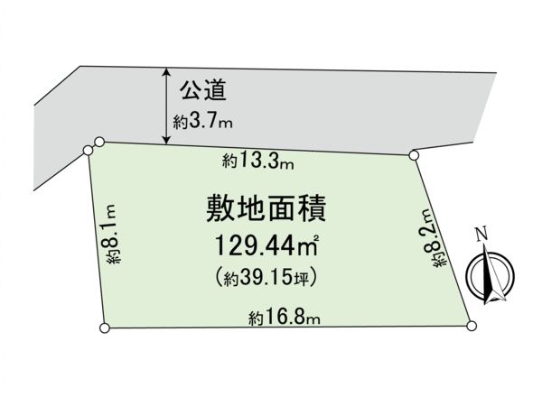 中郡二宮町二宮 土地 間取図(平面図)