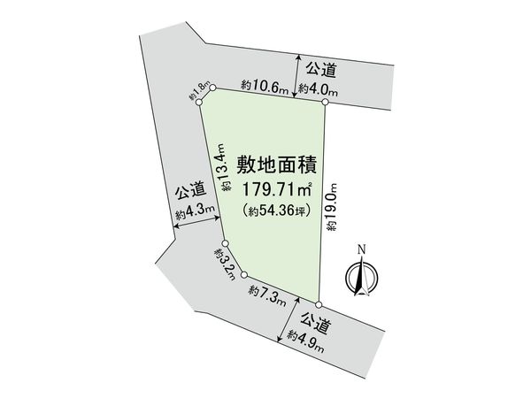 藤沢市白旗4丁目 土地 区画図 藤沢市白旗4丁目 土地 区画図