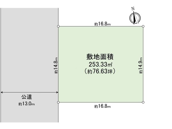 藤沢市片瀬山2丁目 土地 区画図