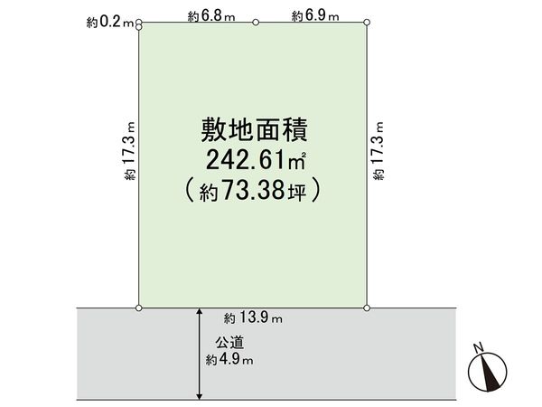 藤沢市片瀬山3丁目 土地 区画図