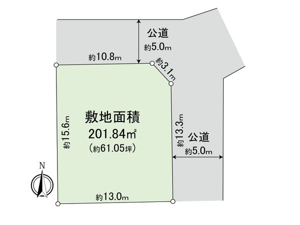 鎌倉市笛田5丁目 土地 区画図 鎌倉市笛田5丁目 土地 区画図