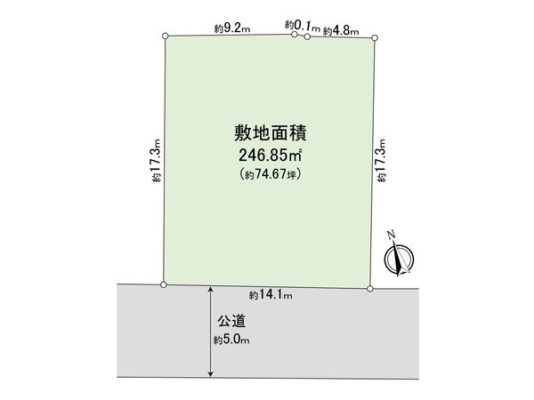藤沢市片瀬山3丁目 土地 区画図 藤沢市片瀬山3丁目 土地 区画図