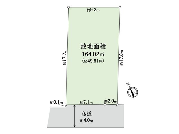 藤沢市鵠沼海岸1丁目 土地 区画図