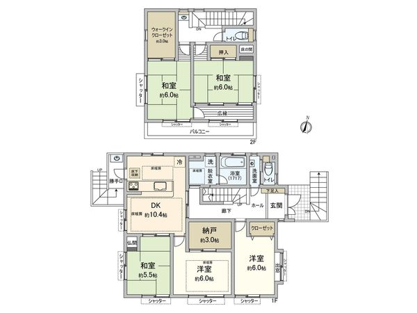 中郡二宮町二宮 戸建 間取図(平面図)