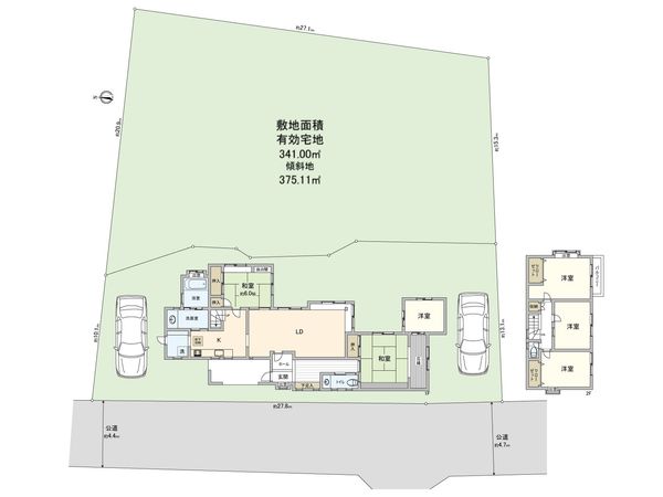 藤沢市白旗4丁目 戸建 間取図(平面図)