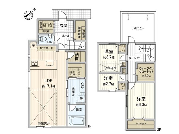 藤沢市鵠沼海岸7丁目 戸建 間取図(平面図) 藤沢市鵠沼海岸7丁目 戸建 間取図(平面図)