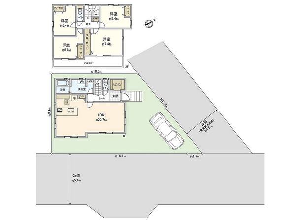 藤沢市村岡東4丁目 新築戸建 間取図(平面図) 藤沢市村岡東4丁目 新築戸建 間取図(平面図)