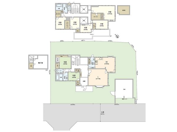 鎌倉市腰越 戸建 間取図(平面図)