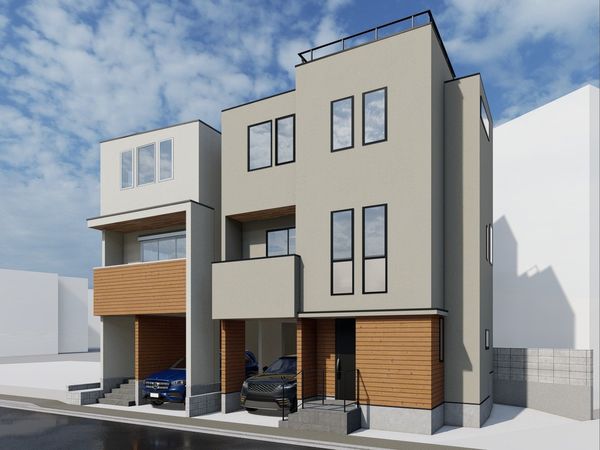 鎌倉市腰越4丁目 新築戸建 B号棟 外観パース図 鎌倉市腰越4丁目 新築戸建 B号棟 外観パース図