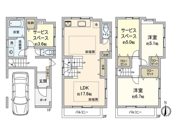 藤沢市南藤沢 戸建 間取図(平面図) 藤沢市南藤沢 戸建 間取図(平面図)
