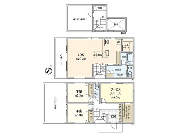 鎌倉市津 新築戸建 間取図(平面図) 鎌倉市津 新築戸建 間取図(平面図)