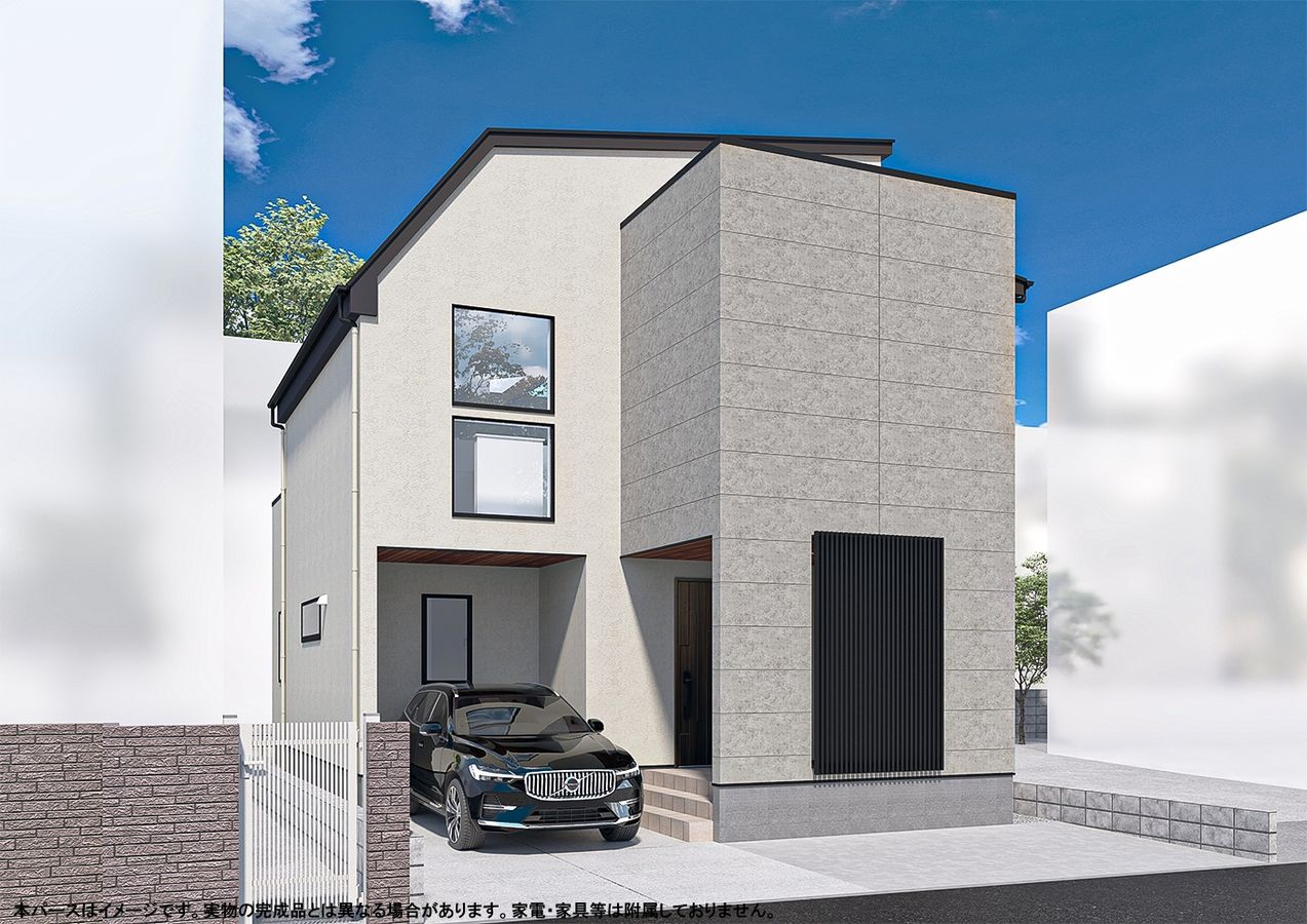 藤沢市鵠沼桜が岡1丁目 新築戸建 外観パース図 外観パース図