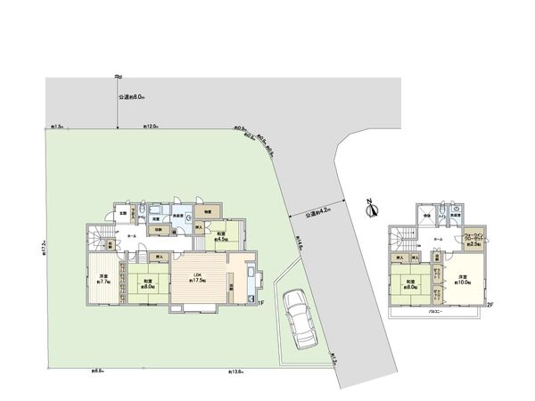 鎌倉市津 戸建 間取図(平面図) 鎌倉市津 戸建 間取図(平面図)