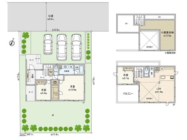 藤沢市片瀬山3丁目 新築戸建 間取図(平面図)