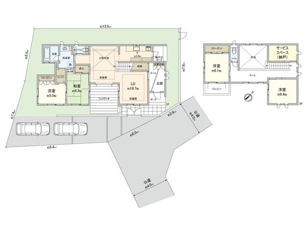 藤沢市鵠沼海岸5丁目 戸建 間取図(平面図) 藤沢市鵠沼海岸5丁目 戸建 間取図(平面図)