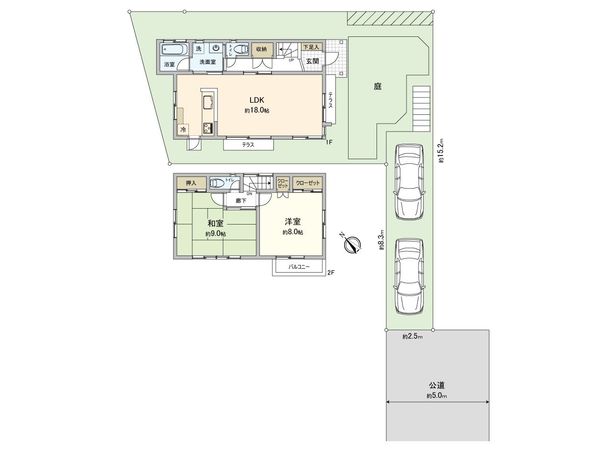 藤沢市白旗3丁目 戸建 間取図(平面図)