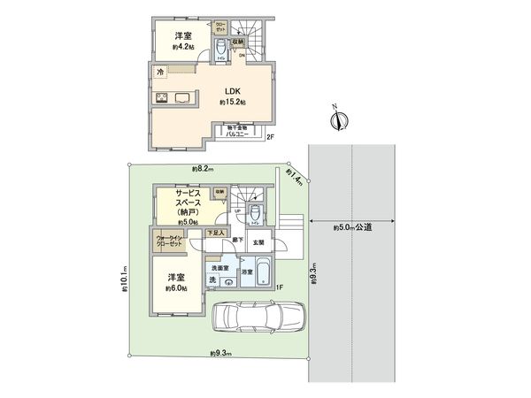 藤沢市片瀬山1丁目 新築戸建 間取図(平面図) 藤沢市片瀬山1丁目 新築戸建 間取図(平面図)