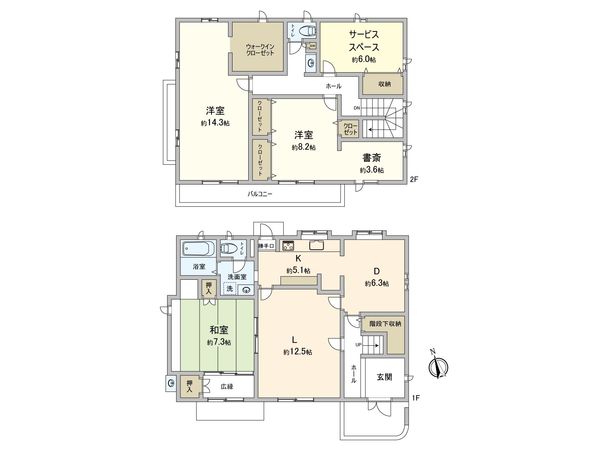 藤沢市片瀬山4丁目 戸建 間取図(平面図) 藤沢市片瀬山4丁目 戸建 間取図(平面図)