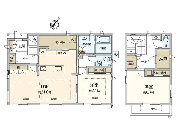 藤沢市鵠沼桜が岡2丁目 戸建 間取図(平面図) 藤沢市鵠沼桜が岡2丁目 戸建 間取図(平面図)