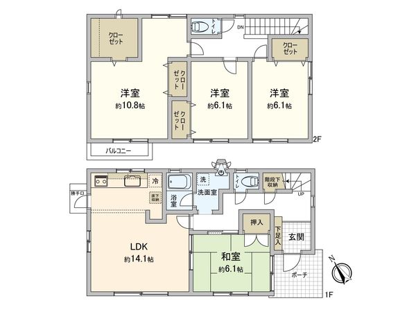 藤沢市片瀬5丁目 戸建 間取図(平面図) 藤沢市片瀬5丁目 戸建 間取図(平面図)