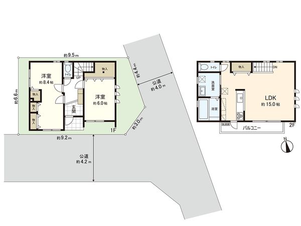 茅ヶ崎市美住町 戸建 間取図(平面図) 茅ヶ崎市美住町 戸建 間取図(平面図)