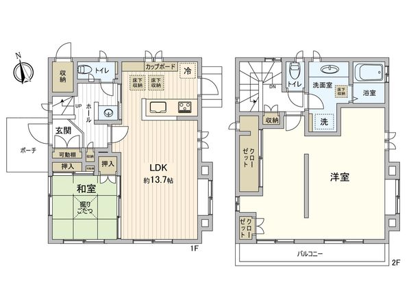 鎌倉市津西2丁目 戸建 間取図(平面図) 鎌倉市津西2丁目 戸建 間取図(平面図)