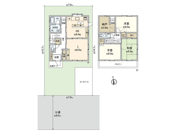 藤沢市村岡東3丁目 戸建 間取図(平面図) 藤沢市村岡東3丁目 戸建 間取図(平面図)