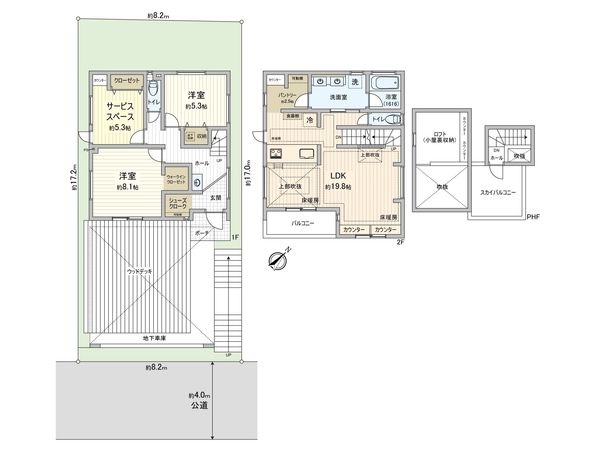 藤沢市藤が岡3丁目 新築戸建 A号棟 間取図(平面図) 藤沢市藤が岡3丁目 新築戸建 A号棟 間取図(平面図)