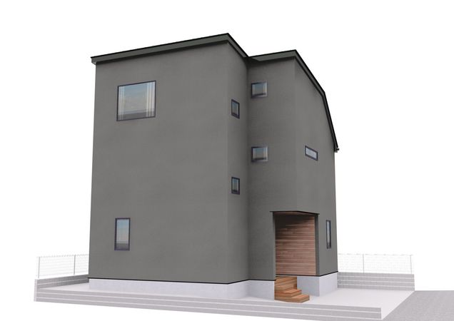 藤沢市鵠沼海岸6丁目 新築戸建 A号棟 外観パース図 藤沢市鵠沼海岸6丁目 新築戸建 A号棟 外観パース図