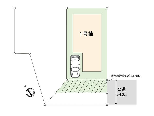 藤沢市辻堂太平台2丁目 新築戸建 1号棟 区画図 藤沢市辻堂太平台2丁目 新築戸建 1号棟 区画図