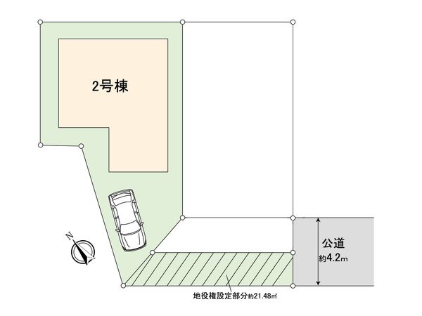 藤沢市辻堂太平台2丁目 新築戸建 2号棟 区画図 藤沢市辻堂太平台2丁目 新築戸建 2号棟 区画図