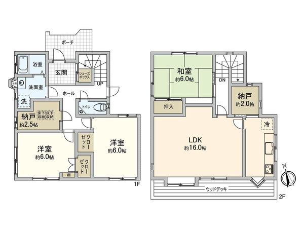 茅ヶ崎市東海岸南4丁目 戸建 間取図(平面図) 茅ヶ崎市東海岸南4丁目 戸建 間取図(平面図)