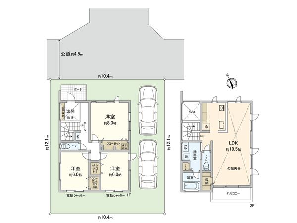 藤沢市大鋸 新築戸建 5号棟 間取図(平面図) 藤沢市大鋸 新築戸建 5号棟 間取図(平面図)