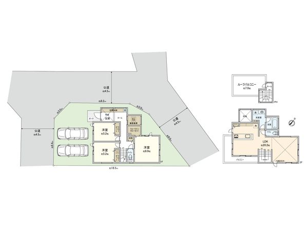 藤沢市大鋸 新築戸建 11号棟 間取図(平面図) 藤沢市大鋸 新築戸建 11号棟 間取図(平面図)