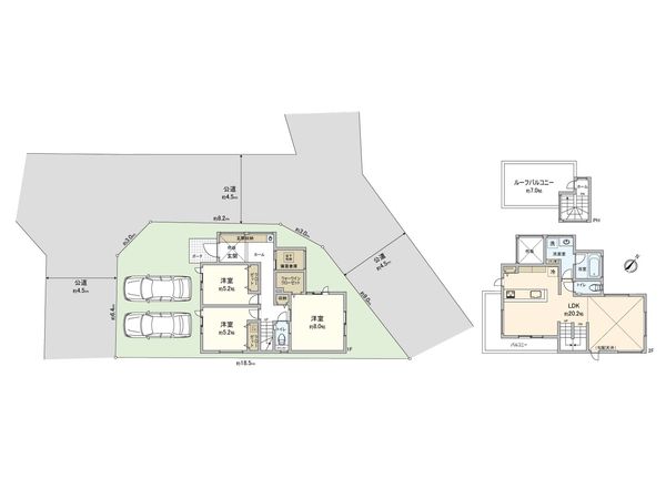 藤沢市大鋸 新築戸建 11号棟 間取図(平面図) 藤沢市大鋸 新築戸建 11号棟 間取図(平面図)