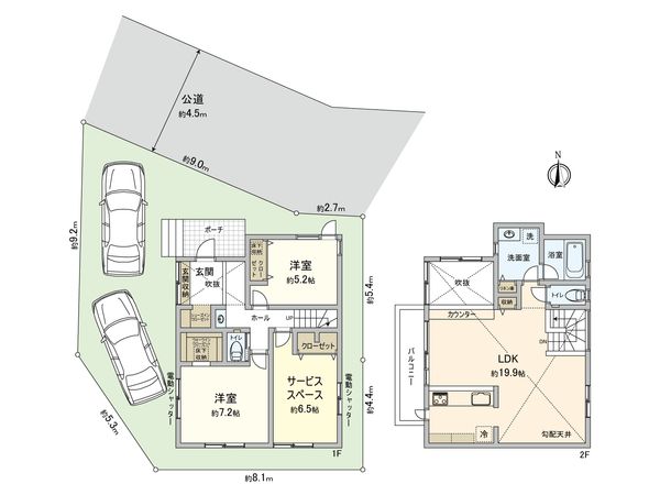 藤沢市大鋸 新築戸建 12号棟 間取図(平面図) 藤沢市大鋸 新築戸建 12号棟 間取図(平面図)