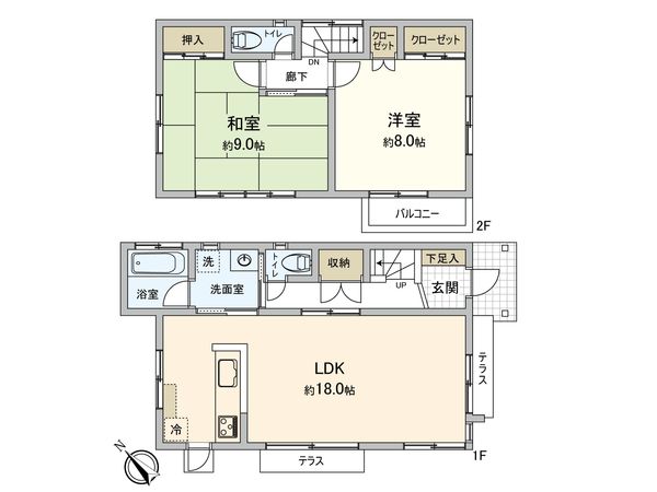藤沢市白旗3丁目 戸建 間取図(平面図) 藤沢市白旗3丁目 戸建 間取図(平面図)