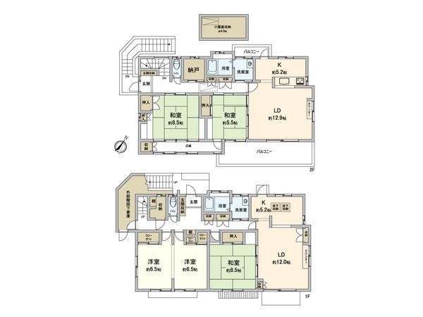 藤沢市本藤沢3丁目 戸建 間取図(平面図) 藤沢市本藤沢3丁目 戸建 間取図(平面図)