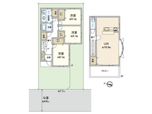藤沢市片瀬4丁目 戸建 間取図(平面図) 藤沢市片瀬4丁目 戸建 間取図(平面図)
