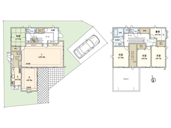 鎌倉市植木 戸建 間取図(平面図)