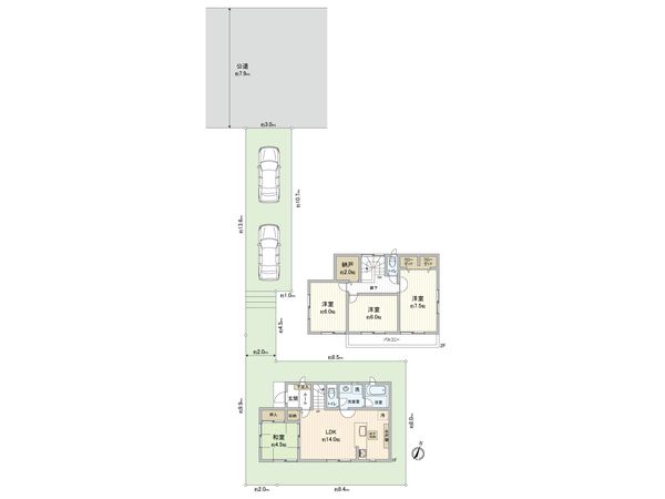 藤沢市善行2丁目 戸建 間取図(平面図) 間取図(平面図)
