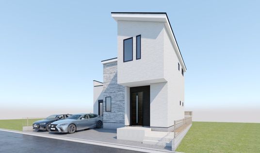 藤沢市西富2丁目 新築戸建 外観パース図
