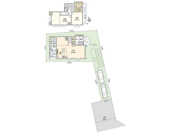藤沢市並木台1丁目 新築戸建 3号棟 間取図(平面図) 藤沢市並木台1丁目 新築戸建 3号棟 間取図(平面図)
