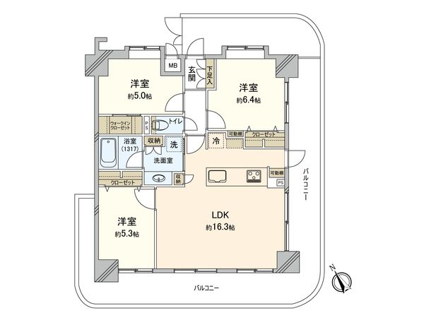 シティコート藤沢 間取図(平面図) シティコート藤沢 間取図(平面図)