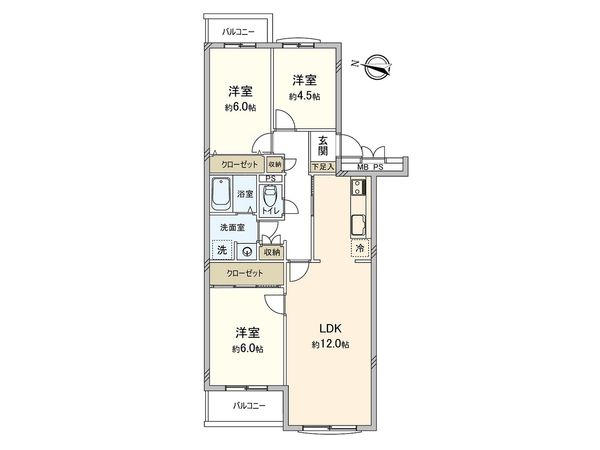 藤沢みその台ニューライフ 間取図(平面図) 間取図(平面図)