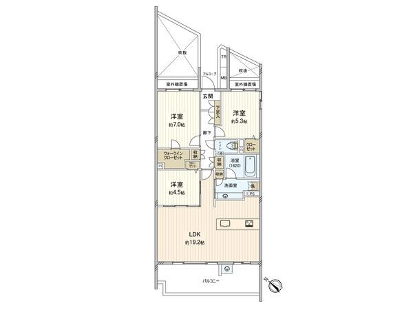 プリオール湘南海岸 間取図(平面図) 間取図(平面図)
