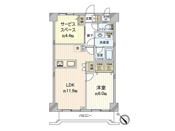 ライオンズマンション片瀬江ノ島第2 間取図(平面図)