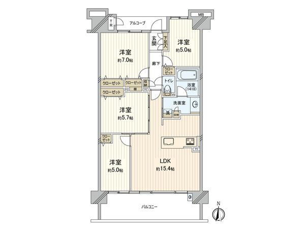 ココタウンヒルトップマリーナ 間取図(平面図) 間取図(平面図)