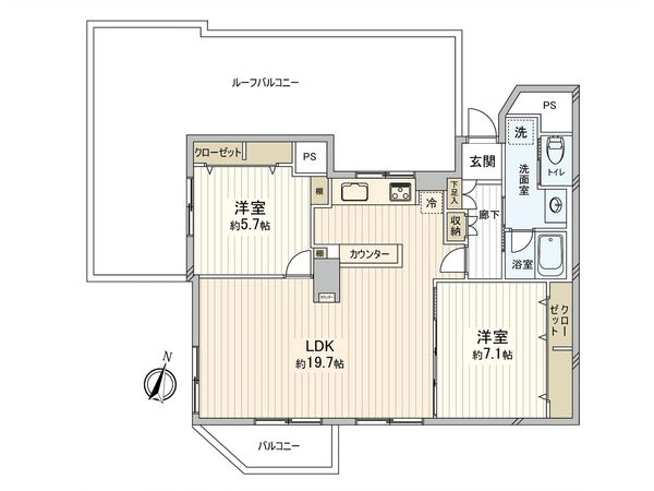 藤沢東急ドエルオークス 間取図(平面図) 間取図(平面図)